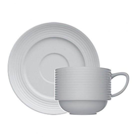 Xicara CháXicara 240ml Para Chá Com Pires Laguna Porcelana Germer